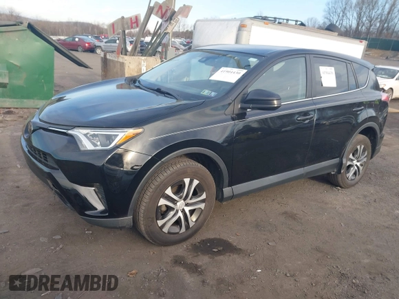 2018 Toyota RAV4 LE with VIN 2T3BFREVXJW711993, listed as a IAAI auction lot 41904430 with 190,191 mi miles. Bid and sale history available at carsss.com. Image 2.