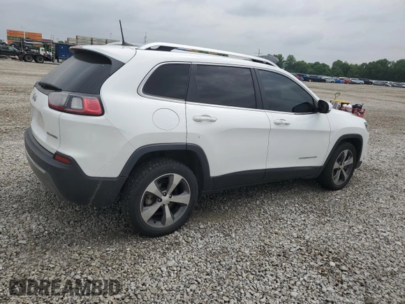 2019 Jeep Cherokee Limited with VIN 1C4PJLDB0KD438585, listed as a Copart auction lot 59818835 with 117,809 mi miles and Salvage title. Bid and sale history available at DreamBid. Image 3.
