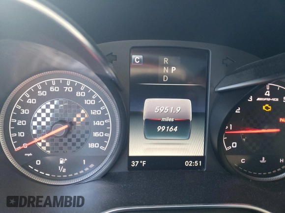 2018 Mercedes-Benz C 43 AMG with VIN WDDWJ6EB0JF663397, listed as a Copart auction lot 88901735 with 99,164 mi miles and Salvage Title. Bid and sale history available at DreamBid. Image 9.