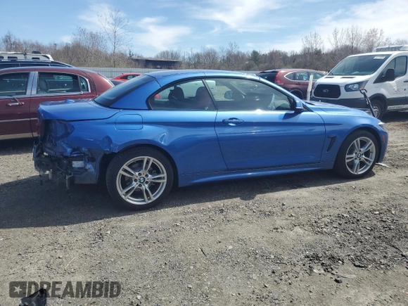 2018 BMW 4 Series 430i xDrive with VIN WBA4Z3C52JEC57956, listed as a Copart auction lot 52946715 with 32,269 mi miles and Salvage Title. Bid and sale history available at DreamBid. Image 3.