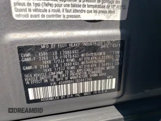 2011 Subaru Outback 2.5i with VIN 4S4BRBAC7B3407748, listed as a Copart auction lot 61662745 with 138,154 mi miles and Salvage title. Bid and sale history available at DreamBid. Image 13.