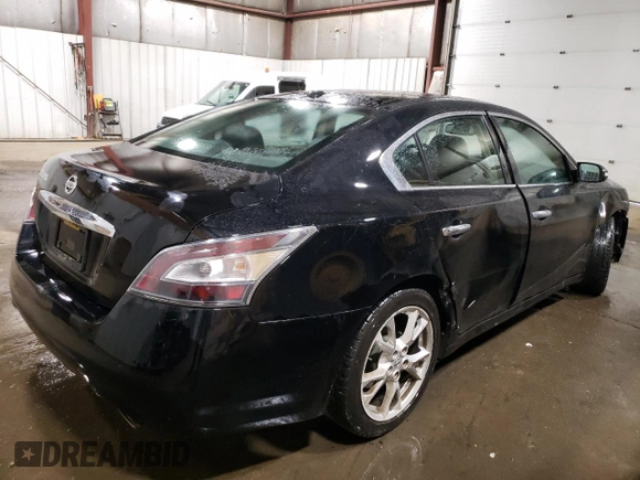 2014 Nissan Maxima S with VIN 1N4AA5AP0EC487254, listed as a Copart auction lot 53020155 with 151,971 mi miles and Salvage Title. Bid and sale history available at DreamBid. Image 3.