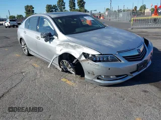 2015 Acura RLX Advance Pkg with VIN JH4KC1F91FC000347, listed as a IAAI auction lot 41323967 with 98,957 mi miles. Bid and sale history available at carsss.com. Image 1.