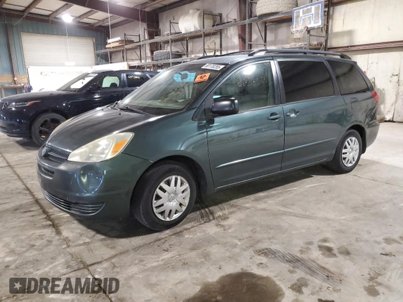2005 Toyota Sienna CE z VIN 5TDZA23C15S354197, wystawiony jako Copart lot #60170255 z przebiegiem 296 696 mil mil oraz Czysty tytuł • Clean title. Historia ofert i sprzedaży dostępna na DreamBid. Obrazek 1.