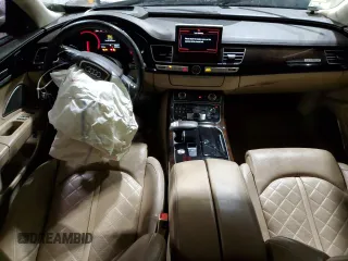 2017 Audi A8 Sport with VIN WAU43AFD5HN017798, listed as a Copart auction lot 41431545 with 128,975 mi miles and Clean title. Bid and sale history available at DreamBid. Image 8.