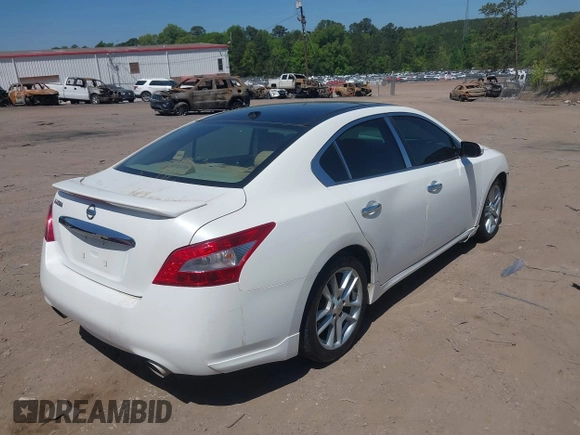 2010 Nissan Maxima SV with VIN 1N4AA5APXAC846488, listed as a IAAI auction lot 42036731 with 205,854 mi miles and . Bid and sale history available at DreamBid. Image 4.