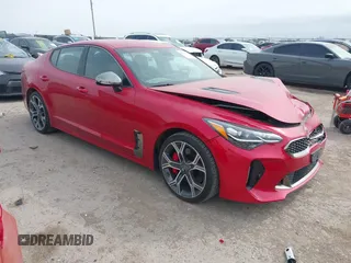 2020 Kia Stinger GT with VIN KNAE35LC8L6075740, listed as a IAAI auction lot 41930433 with 55,974 mi miles and . Bid and sale history available at DreamBid. Image 1.