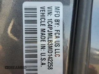 2021 Jeep Cherokee Altitude with VIN 1C4PJMLB3MD142258, listed as a Copart auction lot 84544974 with Not provided miles and Salvage title. Bid and sale history available at DreamBid. Image 14.