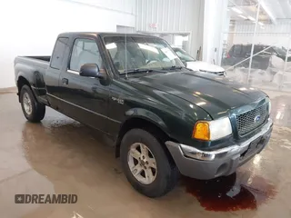 2002 Ford Ranger XL Fleet with VIN 1FTZR45E72PA18871, listed as a IAAI auction lot 41607733 with 185,858 mi miles. Bid and sale history available at carsss.com. Image 1.