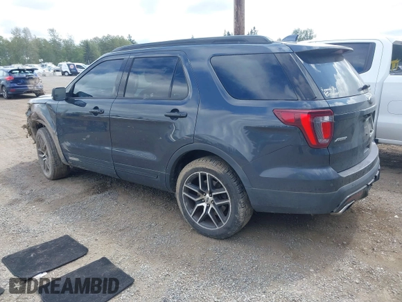 2017 Ford Explorer Sport z VIN 1FM5K8GT4HGA62529, wystawiony jako IAAI lot #42251372 z przebiegiem 75 099 mil mil oraz . Historia ofert i sprzedaży dostępna na DreamBid. Obrazek 3.