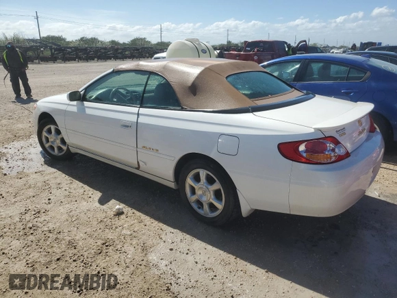 2002 Toyota Solara SE with VIN 2T1FF28P42C598530, listed as a Copart auction lot 76692504 with 84,281 mi miles and Non Repairable. Bid and sale history available at DreamBid. Image 2.