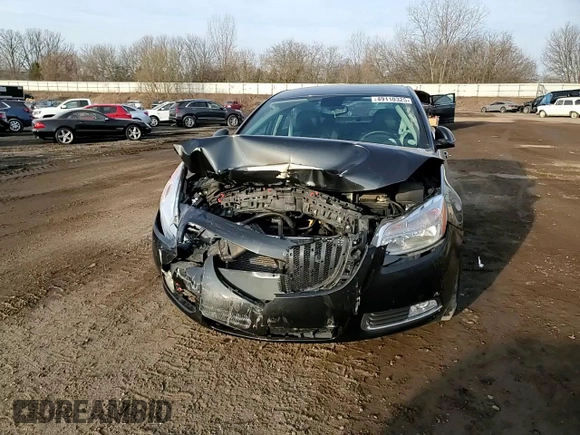 2012 Buick Regal Premium 1 with VIN 2G4GS5EK0C9128941, listed as a Copart auction lot 49110325 with 145,693 mi miles and Salvage title. Bid and sale history available at DreamBid. Image 10.