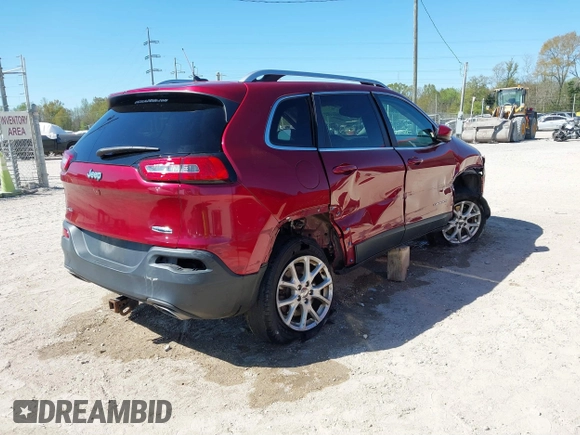 2015 Jeep Cherokee North with VIN 1C4PJMCSXFW654090, listed as a IAAI auction lot 41844434 with 198,592 mi miles. Bid and sale history available at carsss.com. Image 4.