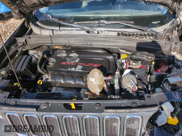 2017 Jeep Renegade Latitude with VIN ZACCJBBB8HPG59910, listed as a Copart auction lot 54883215 with 127,119 mi miles and Salvage title. Bid and sale history available at DreamBid. Image 11.