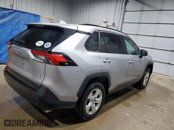 2020 Toyota RAV4 Hybrid XLE with VIN 4T3RWRFV0LU009343, listed as a Copart auction lot 59850075 with 68,768 mi miles and Salvage title. Bid and sale history available at DreamBid. Image 3.