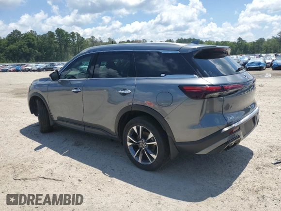 2023 Infiniti QX60 Luxe z VIN 5N1DL1FS1PC361586, wystawiony jako Copart lot #57611024 z przebiegiem 12 507 mil mil oraz Szkoda całkowita • Salvage title. Historia ofert i sprzedaży dostępna na DreamBid. Obrazek 2.