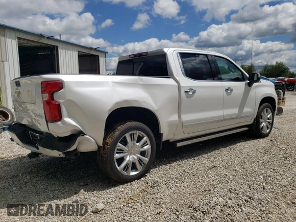 2024 Chevrolet Silverado 1500 High Country with VIN 1GCUDJE88RZ300839, listed as a Copart auction lot 60121904 with 2,069 mi miles and Salvage Title. Bid and sale history available at DreamBid. Image 3.