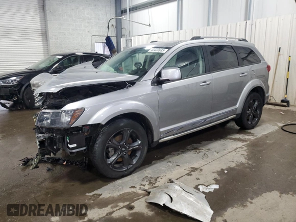 2019 Dodge Journey Crossroad z VIN 3C4PDDGG2KT752267, wystawiony jako Copart lot #43430935 z przebiegiem Nie podano mil oraz Szkoda całkowita • Salvage title. Historia ofert i sprzedaży dostępna na DreamBid. Obrazek 1.