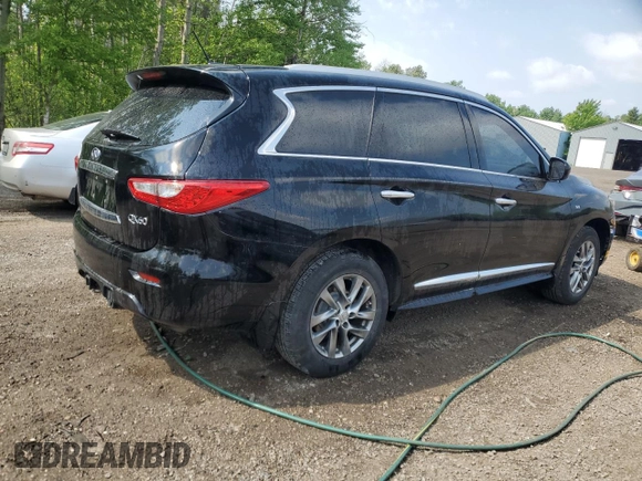 2015 Infiniti QX60 with VIN 5N1AL0MM5FC558485, listed as a Copart auction lot 60517335 with 101,343 mi miles and Clean title. Bid and sale history available at DreamBid. Image 3.