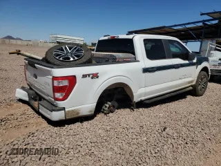 2023 Ford F-150 XL with VIN 1FTEW1EP4PKD83469, listed as a Copart auction lot 53099625 with 45,744 mi miles and Salvage title. Bid and sale history available at DreamBid. Image 3.