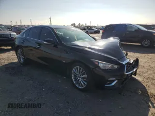 2018 Infiniti Q50 Sport with VIN JN1EV7AP7JM363050, listed as a Copart auction lot 86200424 with 98,433 mi miles and Salvage Title. Bid and sale history available at carsss.com. Image 4.