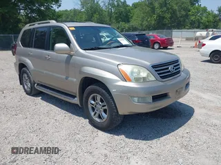 2003 Lexus GX 470 z VIN JTJBT20X630012499, wystawiony jako IAAI lot #42493067 z przebiegiem 177 215 mil mil oraz . Historia ofert i sprzedaży dostępna na DreamBid. Obrazek 1.