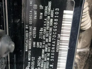 2012 Kia Optima EX with VIN 5XXGN4A70CG088103, listed as a Copart auction lot 44957855 with 153,633 mi miles and Salvage Title. Bid and sale history available at carsss.com. Image 14.
