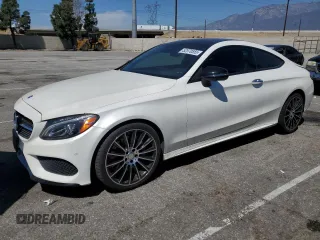 2017 Mercedes-Benz C C 300 with VIN WDDWJ4JB1HF378289, listed as a Copart auction lot 52570555 with 106,355 mi miles and Salvage Title. Bid and sale history available at carsss.com. Image 1.
