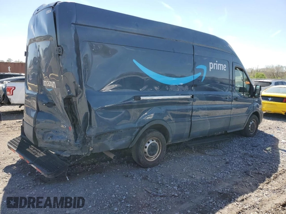 2020 Ford Transit Cargo with VIN 1FTBR3X80LKB27920, listed as a Copart auction lot 47181194 with 46,782 mi miles and Salvage Title. Bid and sale history available at DreamBid. Image 3.