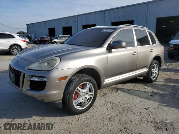2008 Porsche Cayenne Turbo with VIN WP1AC29P28LA82247, listed as a Copart auction lot 43200365 with 0 mi miles and Clean Title. Bid and sale history available at carsss.com. Image 1.