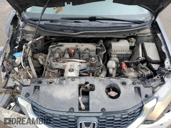 2013 Honda Civic LX z VIN 2HGFB2F53DH101197, wystawiony jako Copart lot #57496665 z przebiegiem 167 450 mil mil oraz Szkoda całkowita • Salvage title. Historia ofert i sprzedaży dostępna na DreamBid. Obrazek 11.