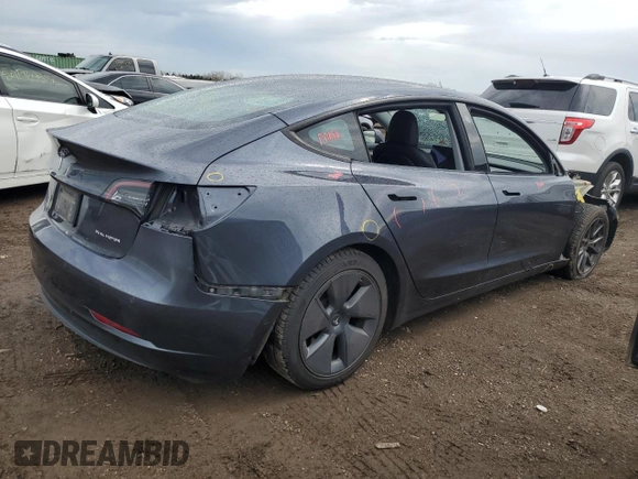 2021 Tesla Model 3 Long Range z VIN 5YJ3E1EB2MF066149, wystawiony jako Copart lot #53374765 z przebiegiem 119 771 mil mil oraz Szkoda całkowita • Salvage title. Historia ofert i sprzedaży dostępna na DreamBid. Obrazek 3.