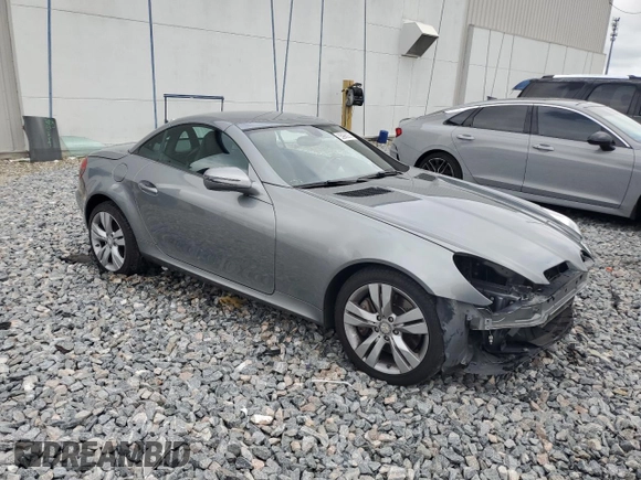 2010 Mercedes-Benz SLK with VIN WDBWK5JA7AF228325, listed as a Copart auction lot 55966235 with 41,728 mi miles and Salvage title. Bid and sale history available at DreamBid. Image 4.