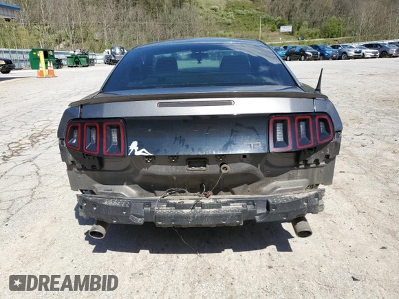 2013 Ford Mustang GT with VIN 1ZVBP8CF5D5232330, listed as a Copart auction lot 53257485 with 147,556 mi miles and Salvage title. Bid and sale history available at DreamBid. Image 6.