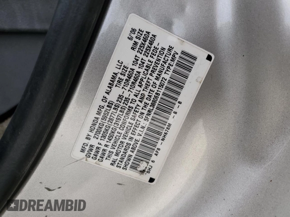 2006 Honda Odyssey TOURING with VIN 5FNRL38806B115072, listed as a Copart auction lot 47308715 with 403,634 mi miles and Salvage Title. Bid and sale history available at carsss.com. Image 13.