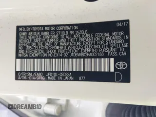 2017 Toyota Mirai с VIN JTDBVRBD2HA002188, выставлен на аукционе IAAI как лот 42346951 с пробегом 50 908 миль миль и . История ставок и продаж доступна на DreamBid. Изображение 9.