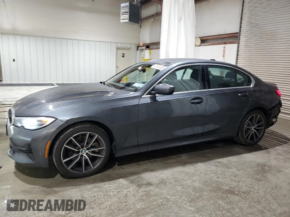 2021 BMW 3 Series 330i xDrive with VIN 3MW5R7J08M8C13628, listed as a Copart auction lot 48145365 with 48,457 mi miles and Salvage Title. Bid and sale history available at carsss.com. Image 1.