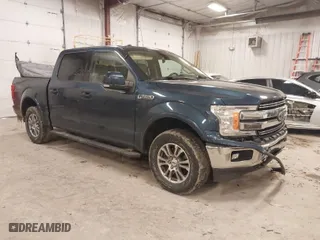 2018 Ford F-150 XL with VIN 1FTEW1EP4JFA00923, listed as a IAAI auction lot 41506293 with 153,523 mi miles. Bid and sale history available at carsss.com. Image 1.