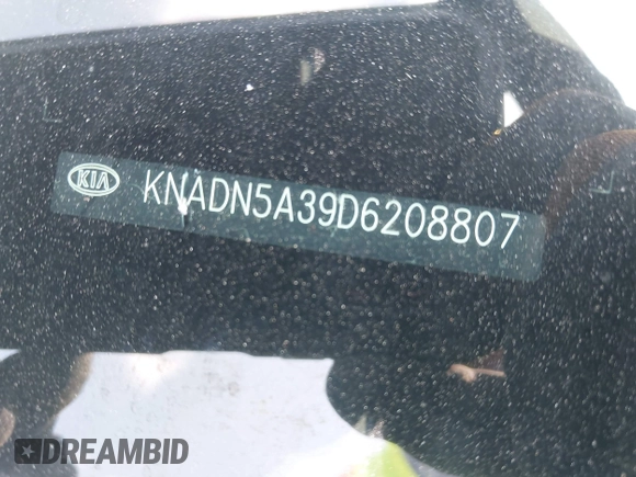2013 Kia Rio SX z VIN KNADN5A39D6208807, wystawiony jako IAAI lot #42392747 z przebiegiem 170 895 mil mil oraz . Historia ofert i sprzedaży dostępna na DreamBid. Obrazek 9.