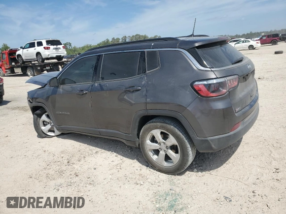 2021 Jeep Compass Latitude with VIN 3C4NJCBB0MT505824, listed as a Copart auction lot 53182825 with 124,628 mi miles and Salvage title. Bid and sale history available at DreamBid. Image 2.