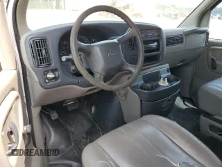 1999 Chevrolet Express Cargo with VIN 1GCHG35R3X1110004, listed as a Copart auction lot 59386095 with 141,925 mi miles and Salvage title. Bid and sale history available at DreamBid. Image 8.