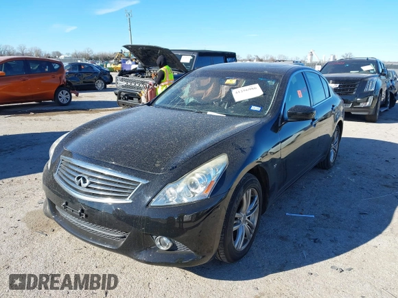 2015 Infiniti Q40 with VIN JN1CV6AR1FM650961, listed as a IAAI auction lot 41256986 with 1 mi miles. Bid and sale history available at carsss.com. Image 17.