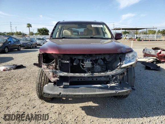 2013 Lexus LX 570 with VIN JTJHY7AX0D4124846, listed as a Copart auction lot 52639575 with 50,687 mi miles and Salvage Title. Bid and sale history available at DreamBid. Image 5.