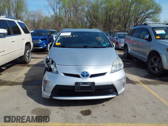2012 Toyota Prius One with VIN JTDKN3DU2C0334107, listed as a IAAI auction lot 41891637 with 173,469 mi miles. Bid and sale history available at carsss.com. Image 12.