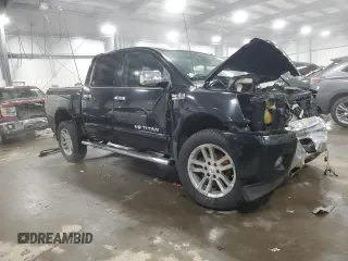 2015 Nissan Titan SV with VIN 1N6AA0EC9FN510828, listed as a Copart auction lot 43855205 with 63,512 mi miles and Salvage title. Bid and sale history available at DreamBid. Image 4.