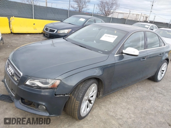 2010 Audi A4 2.0T Premium Plus with VIN WAUEFAFL2AN001812, listed as a IAAI auction lot 41501229 with 169,478 mi miles. Bid and sale history available at carsss.com. Image 2.