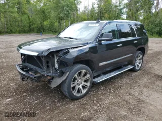 2015 Cadillac Escalade Premium with VIN 1GYS4NKJ5FR650621, listed as a Copart auction lot 66966264 with 141,517 mi miles and Salvage Title. Bid and sale history available at carsss.com. Image 1.