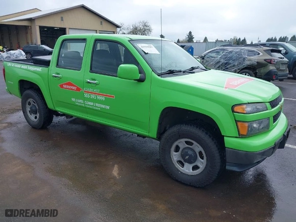 2012 Chevrolet Colorado LT w/1LT with VIN 1GCHTCFE4C8145501, listed as a IAAI auction lot 41939987 with 1 mi miles. Bid and sale history available at carsss.com. Image 1.