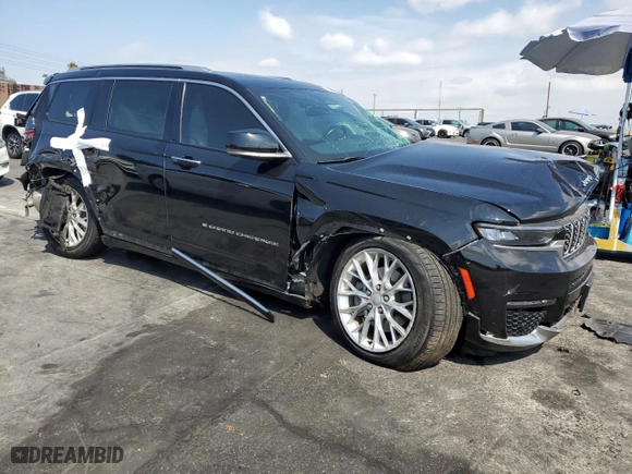 2021 Jeep Grand Cherokee L Summit Reserve with VIN 1C4RJKEG6M8108152, listed as a Copart auction lot 72476174 with 45,669 mi miles and Salvage Title. Bid and sale history available at carsss.com. Image 4.