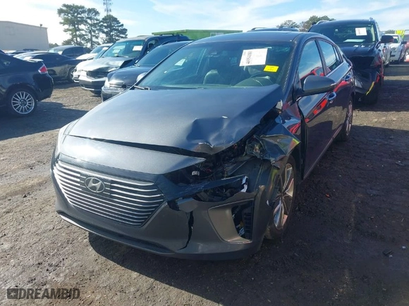 2018 Hyundai Ioniq Hybrid Limited with VIN KMHC05LC0JU083970, listed as a IAAI auction lot 40954180 with 110,408 mi miles. Bid and sale history available at carsss.com. Image 2.